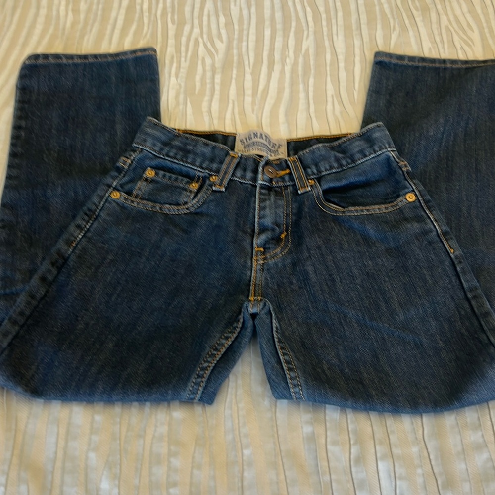 Levi’s slim straight fit denim jeans, size 10 youth boys